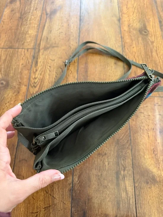 Pendleton Multicolor Aztec Wool Crossbody Bag with Olive Strap - Picture 6 of 6